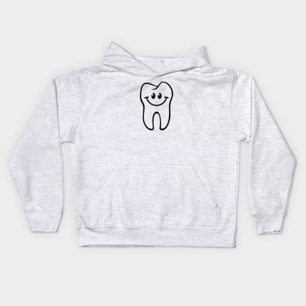 Tooth- / Dent- / Diente- / Zahn- / Dente-Smiley Kids Hoodie by MrFaulbaum